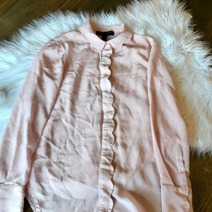 Banana Republic Pink Button-up Blouse